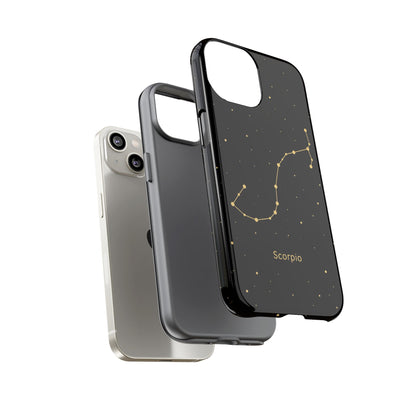 Scorpio Zodiac Constellation Phone Case – Luxe Gold Celestial Cover