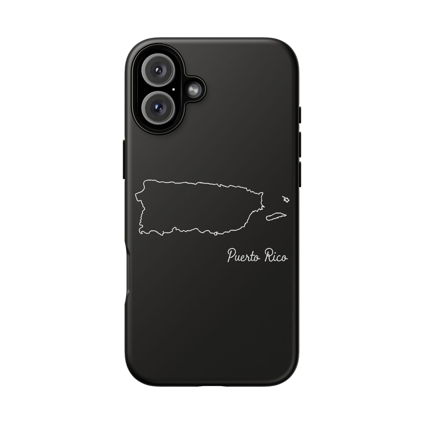 Puerto Rico Outline Phone Case – Minimal Country Map Tough Case (iPhone, Samsung, Pixel)