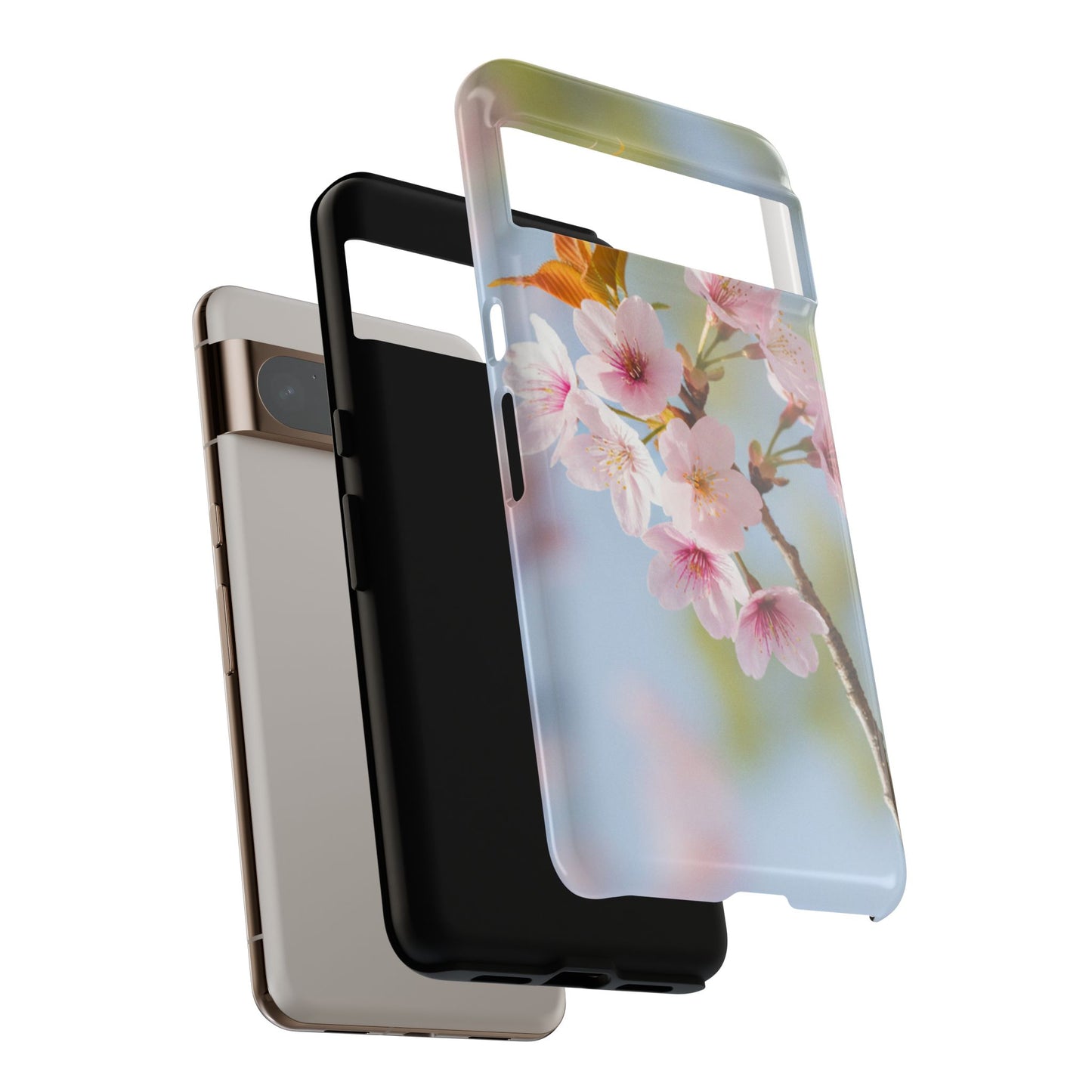 Cherry Blossom Phone Case – Pink Floral Tough Case (iPhone, Samsung Galaxy, Pixel)