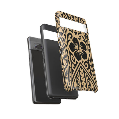 Polynesian Tribal Hawaiin Hibiscus Phone Case for iPhone Samsung Galaxy