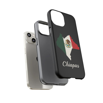 Chiapas Mexico Flag Map Phone Case | Mexican American Pride Tough Case for iPhone & Samsung
