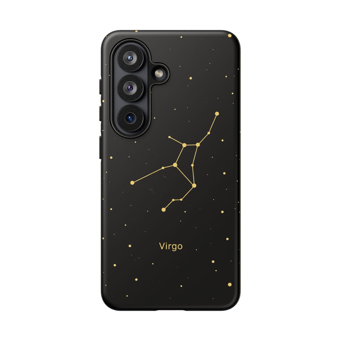 Virgo Zodiac Constellation Phone Case – Luxe Gold Celestial Cover