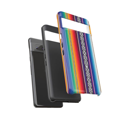 Serape Stripe Phone Case – Colorful Mexican Blanket Pattern Tough Case