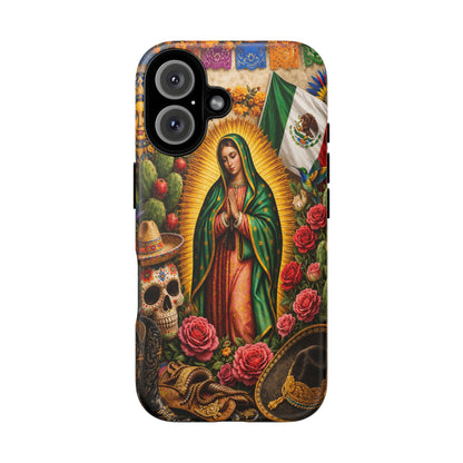Virgen de Guadalupe Phone Case Mexican Floral iPhone Samsung Pixel Case