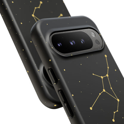 Virgo Zodiac Constellation Phone Case – Luxe Gold Celestial Cover