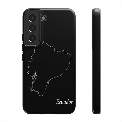Ecuador Outline Phone Case – Minimal Country Map Tough Case (iPhone, Samsung, Pixel)