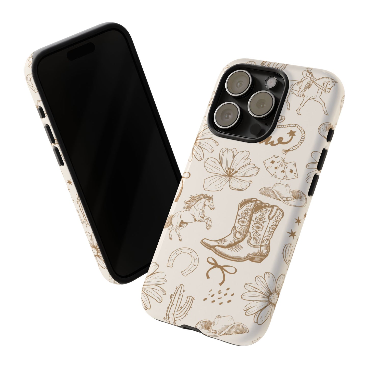 Western Cowgirl Phone Case for iPhone Samsung Galaxy Pixel Tough Case