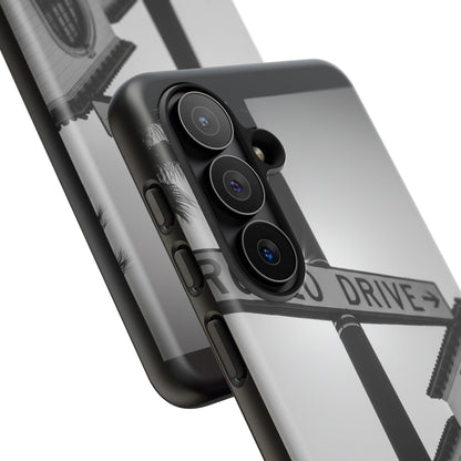 Rodeo Drive Phone Case | Los Angeles Aesthetic Black & White Photography | Luxury LA Street Tough Case for iPhone & Samsung