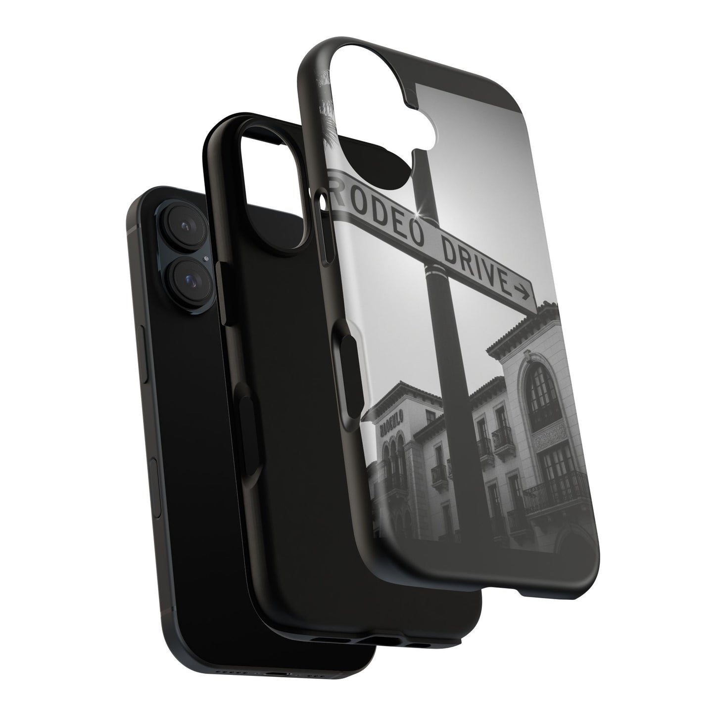 Rodeo Drive Phone Case | Los Angeles Aesthetic Black & White Photography | Luxury LA Street Tough Case for iPhone & Samsung