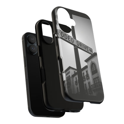 Rodeo Drive Phone Case | Los Angeles Aesthetic Black & White Photography | Luxury LA Street Tough Case for iPhone & Samsung