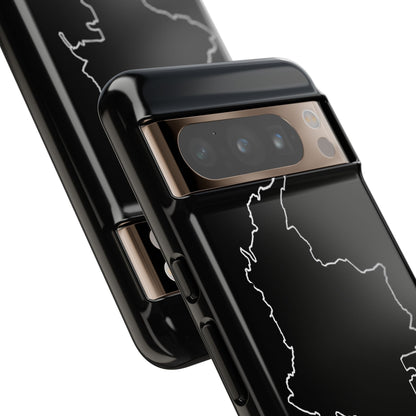 Colombia Outline Phone Case – Minimal Country Map Tough Case (iPhone, Samsung, Pixel)