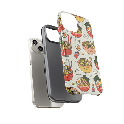 Kawaii Ramen Phone Case – Cute Japanese Food Pattern | Noodle Bowl Aesthetic Case