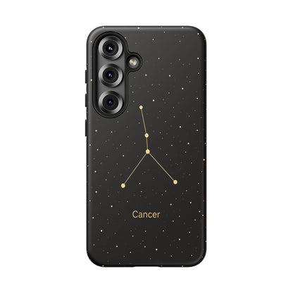 Cancer Zodiac Constellation Phone Case – Luxe Gold Celestial Cover