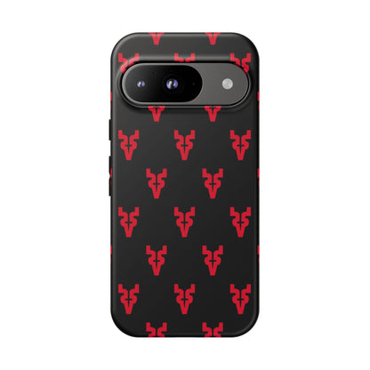 Mazatlán Bull Phone Case – Black Red Streetwear Tough Shockproof Cover