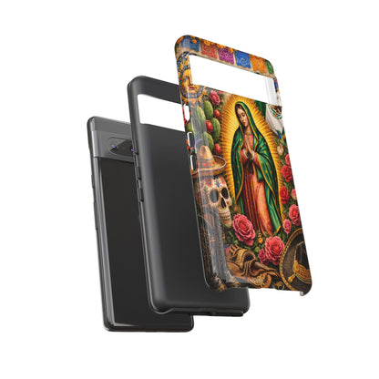 Virgen de Guadalupe Phone Case Mexican Floral iPhone Samsung Pixel Case