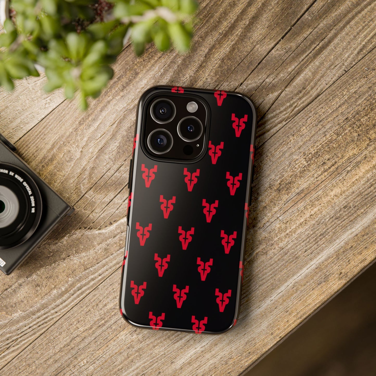 Mazatlán Bull Phone Case – Black Red Streetwear Tough Shockproof Cover