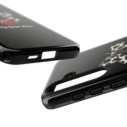 Cherry Cow Print Phone Case | Coquette Bow Aesthetic iPhone & Samsung Tough Case