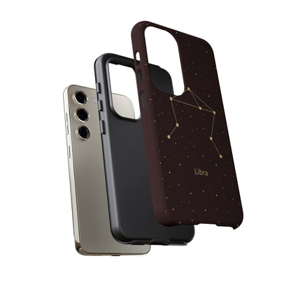 Libra Zodiac Constellation Phone Case – Luxe Gold Celestial Cover