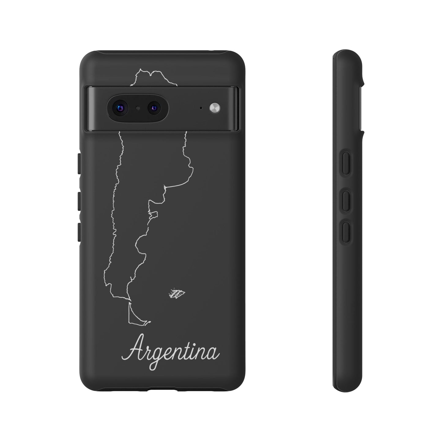 Argentina Outline Phone Case – Minimal Country Map Tough Case (iPhone, Samsung, Pixel)