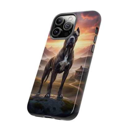 Cane Corso Phone Case – Guard Dog Sunset Tough Case (iPhone, Samsung, Pixel) | Dog Lover Gift