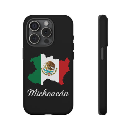 Michoacán Mexico Flag Map Phone Case | Mexican American Pride Tough Case for iPhone & Samsung