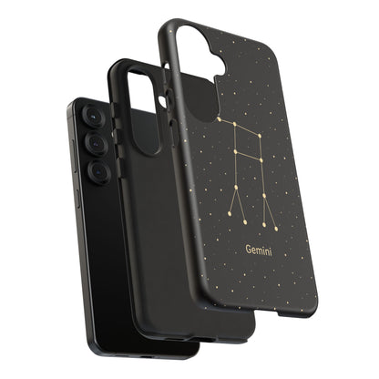 Gemini Zodiac Constellation Phone Case – Luxe Gold Celestial Cover