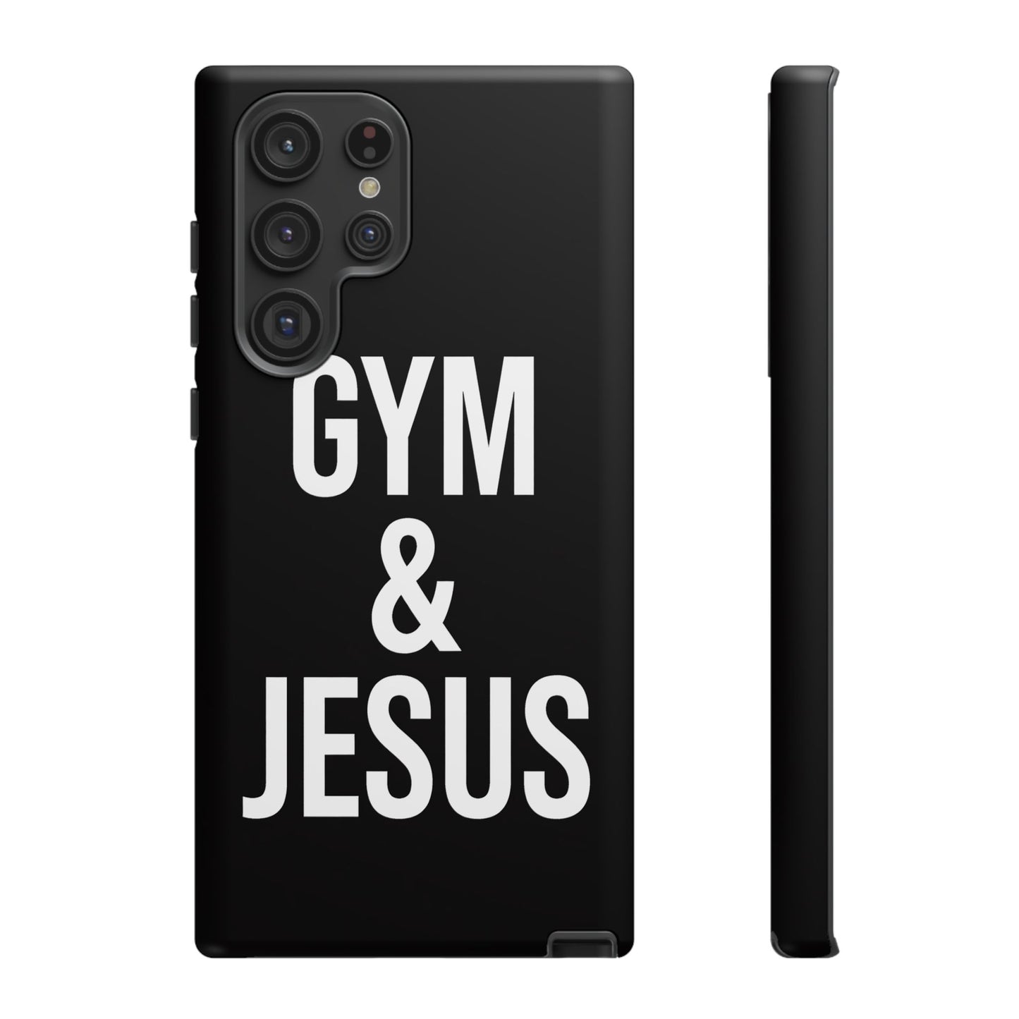 Gym & Jesus Phone Case Christian Faith Workout Gym Motivation Case