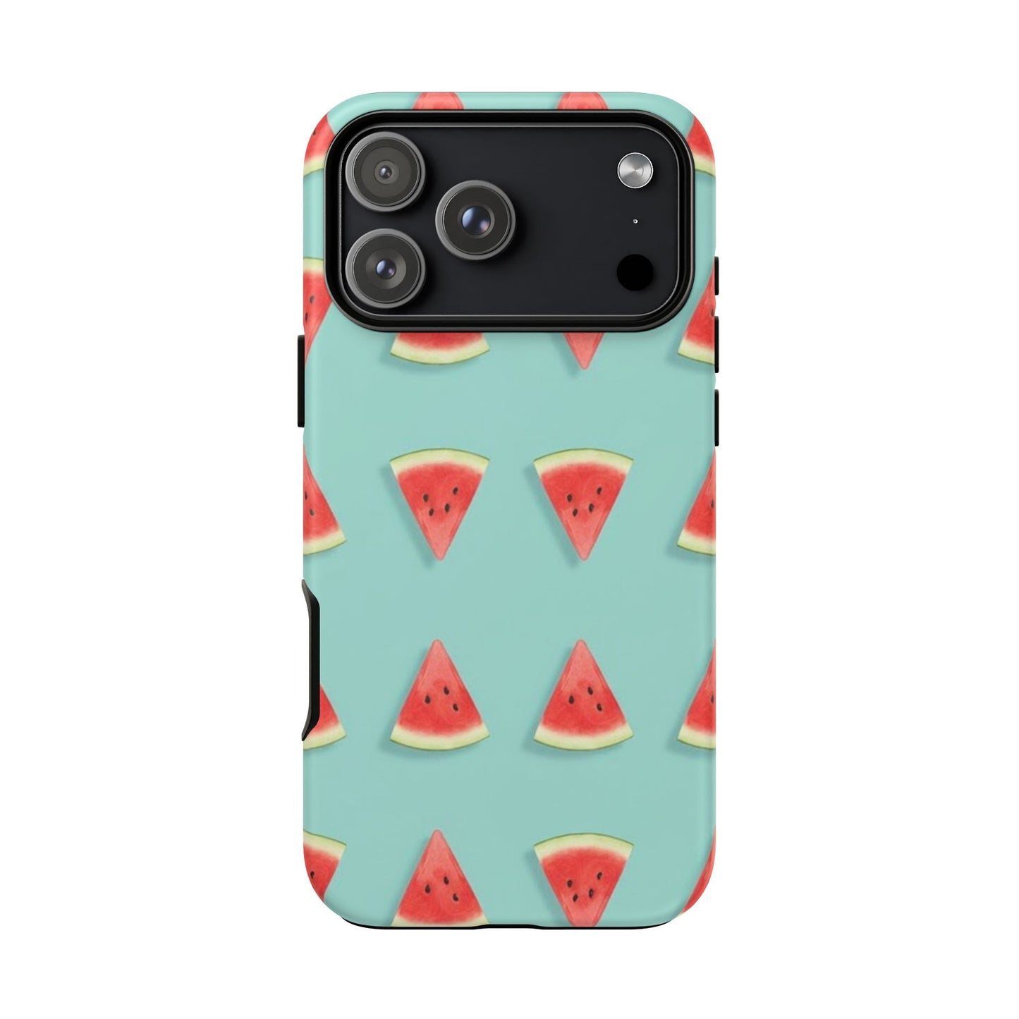 Watermelon Phone Case – Pastel Blue Summer Fruit Tough Case (iPhone, Samsung, Pixel)