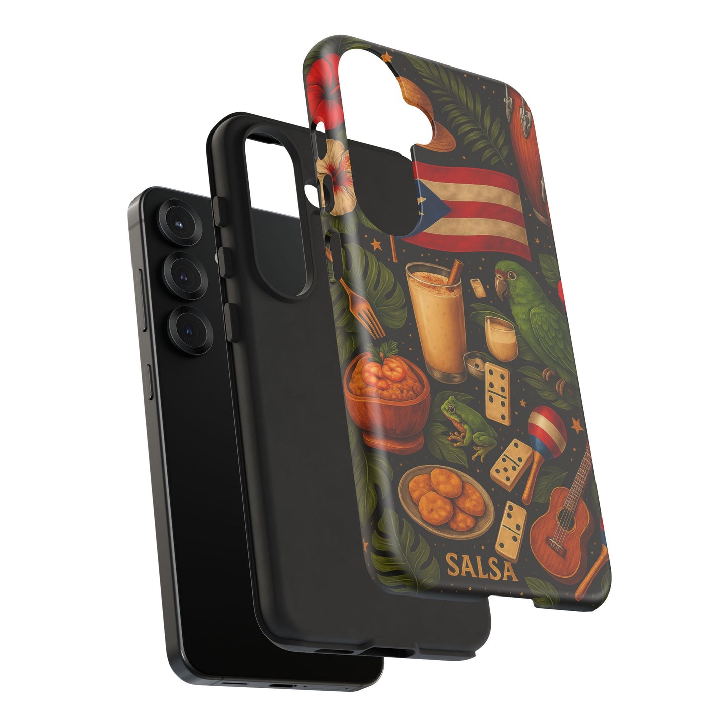 Puerto Rican Culture Phone Case | Boricua Icons Caribbean Aesthetic Tough Protective Case