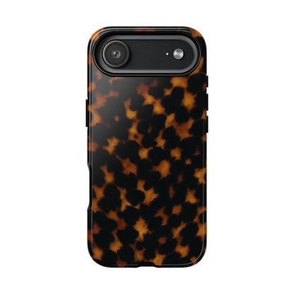 Tortoiseshell Phone Case – Brown Leopard Pattern Luxury Tough Protective Case