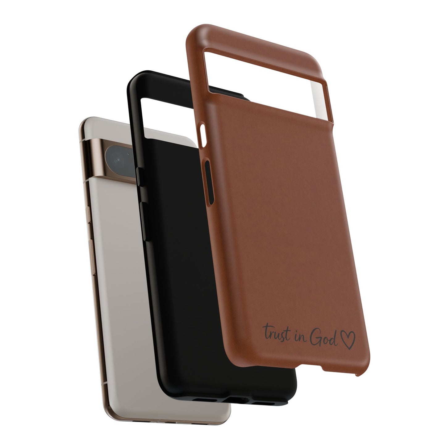 Trust in God Phone Case – Brown Christian Tough Cover