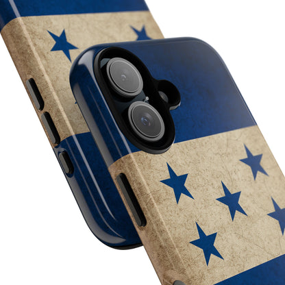 Honduras Flag Phone Case | Vintage Honduran Flag iPhone & Samsung Tough Protective Case