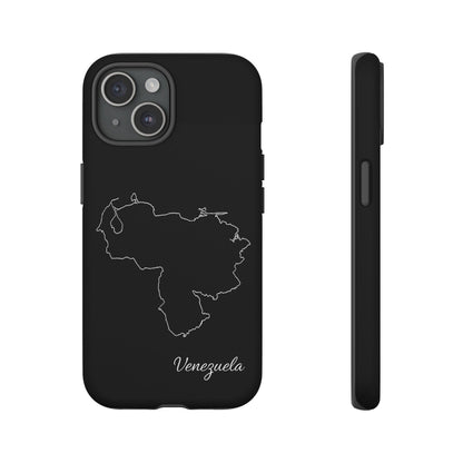 Venezuela Outline Phone Case – Minimal Country Map Tough Case (iPhone, Samsung, Pixel)