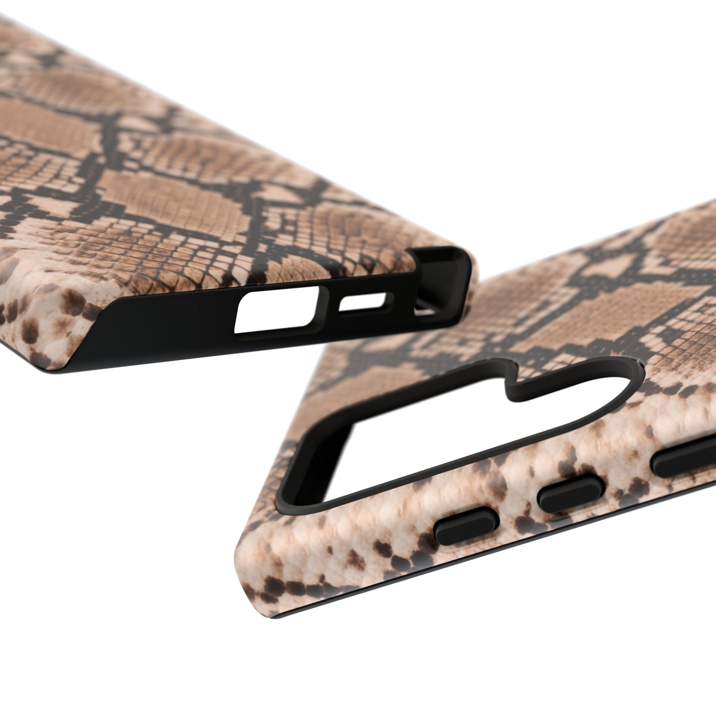 Snake Print Phone Case – Brown Python Pattern Slim Protective Cover for Iphone, Samsung Galaxy and Pixel