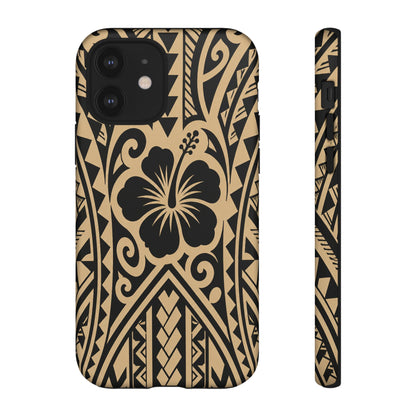 Polynesian Tribal Hawaiin Hibiscus Phone Case for iPhone Samsung Galaxy
