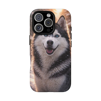 Siberian Husky Tough Phone Case | Blue Eyes Dog Cover Protective iPhone Case