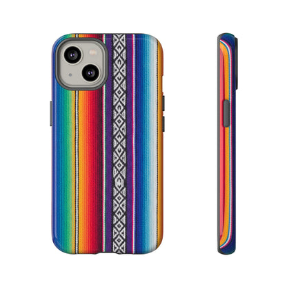 Serape Stripe Phone Case – Colorful Mexican Blanket Pattern Tough Case