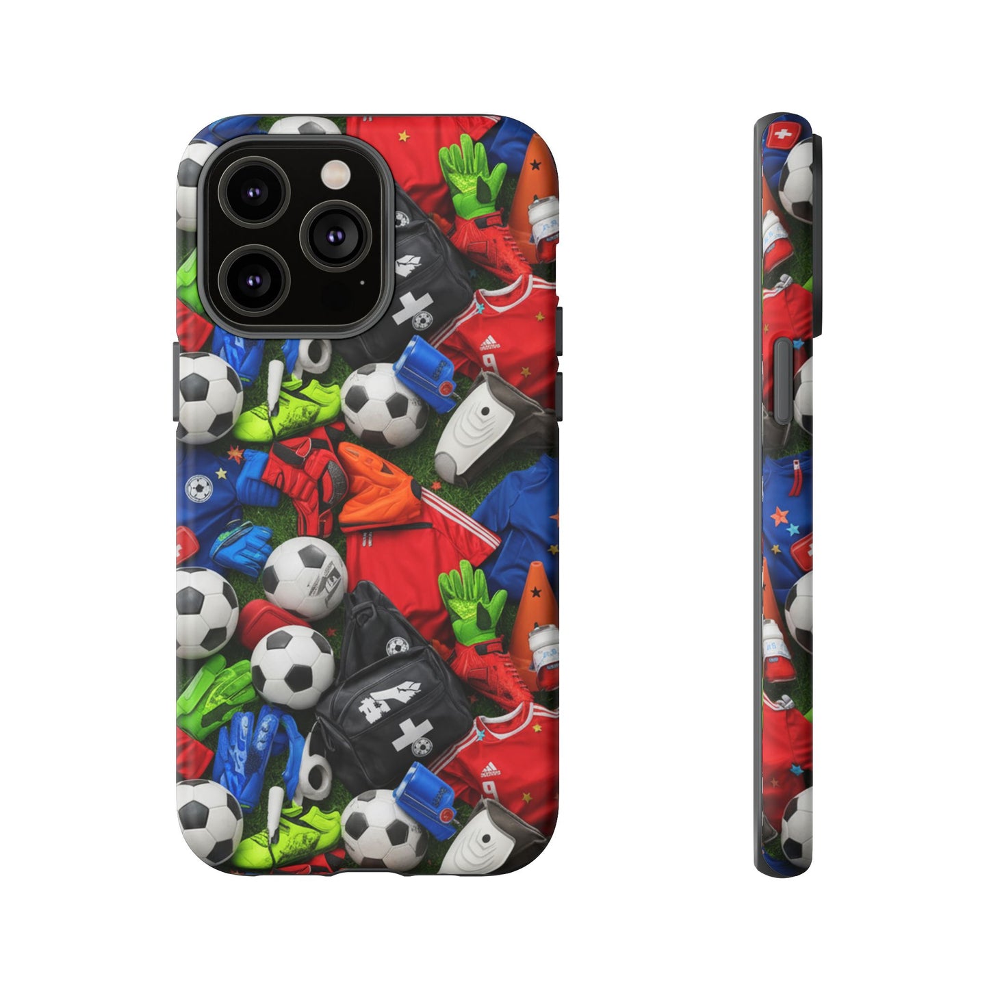 Soccer Ball Pattern Phone Case – Sports Fan Tough Protective Game Day Case
