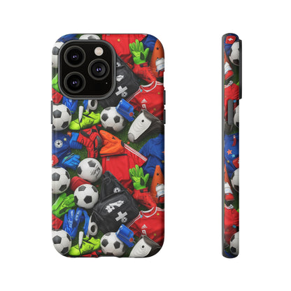 Soccer Ball Pattern Phone Case – Sports Fan Tough Protective Game Day Case