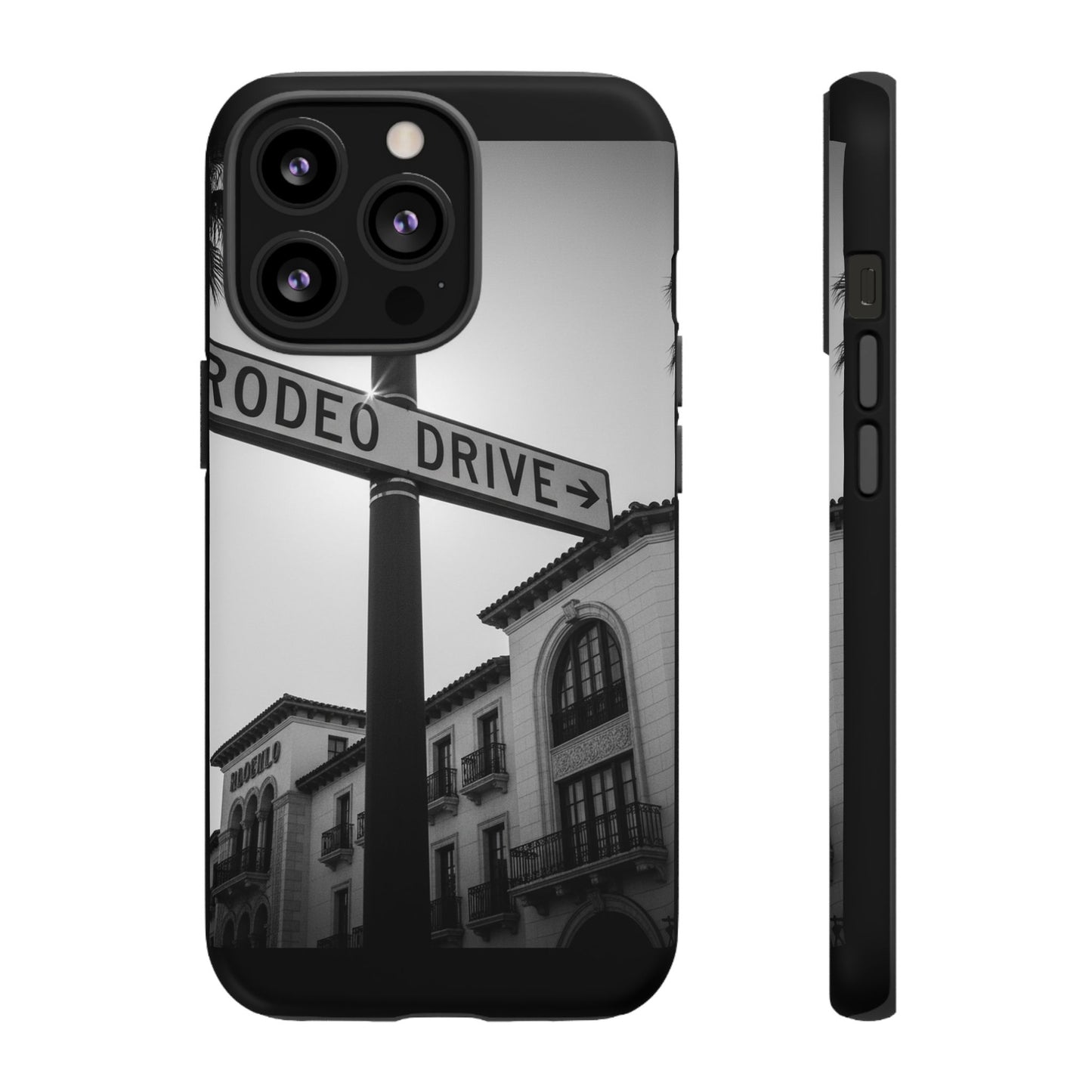 Rodeo Drive Phone Case | Los Angeles Aesthetic Black & White Photography | Luxury LA Street Tough Case for iPhone & Samsung