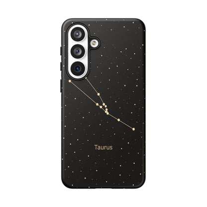 Taurus Zodiac Constellation Phone Case – Luxe Gold Celestial Cover
