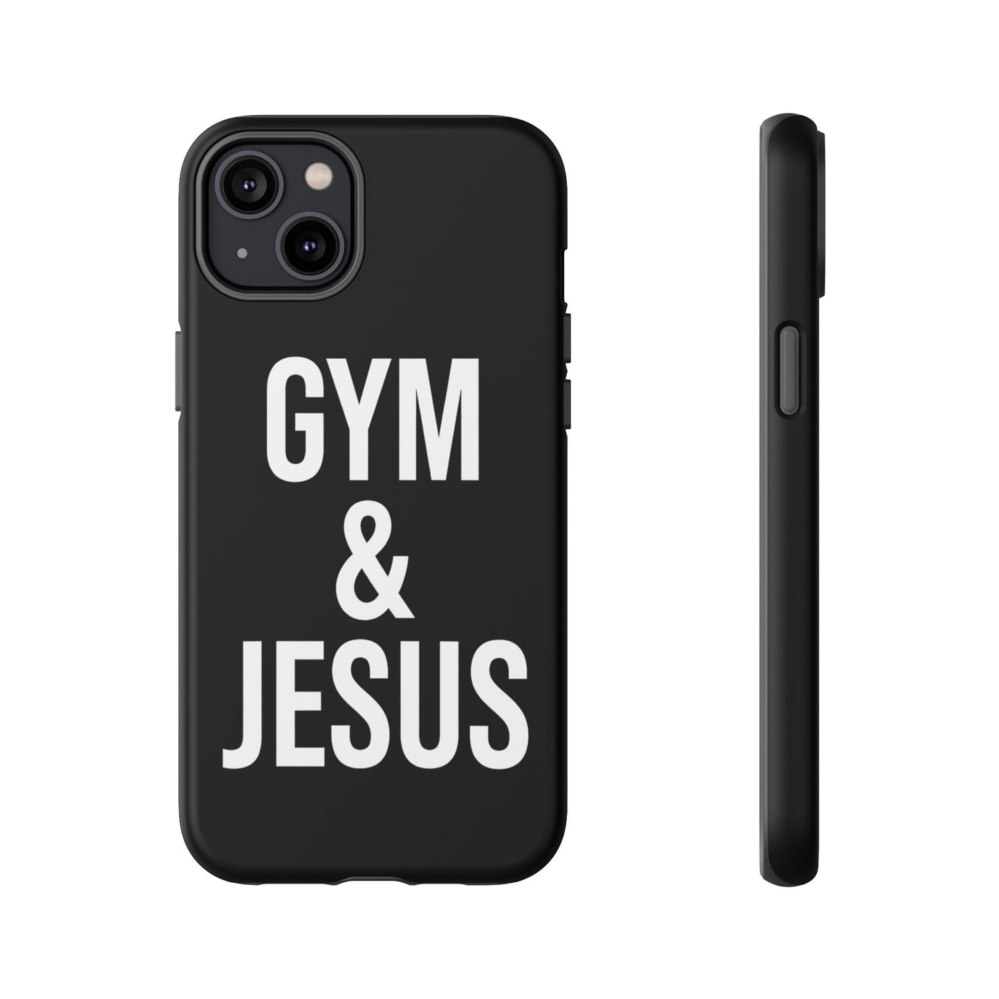 Gym & Jesus Phone Case Christian Faith Workout Gym Motivation Case
