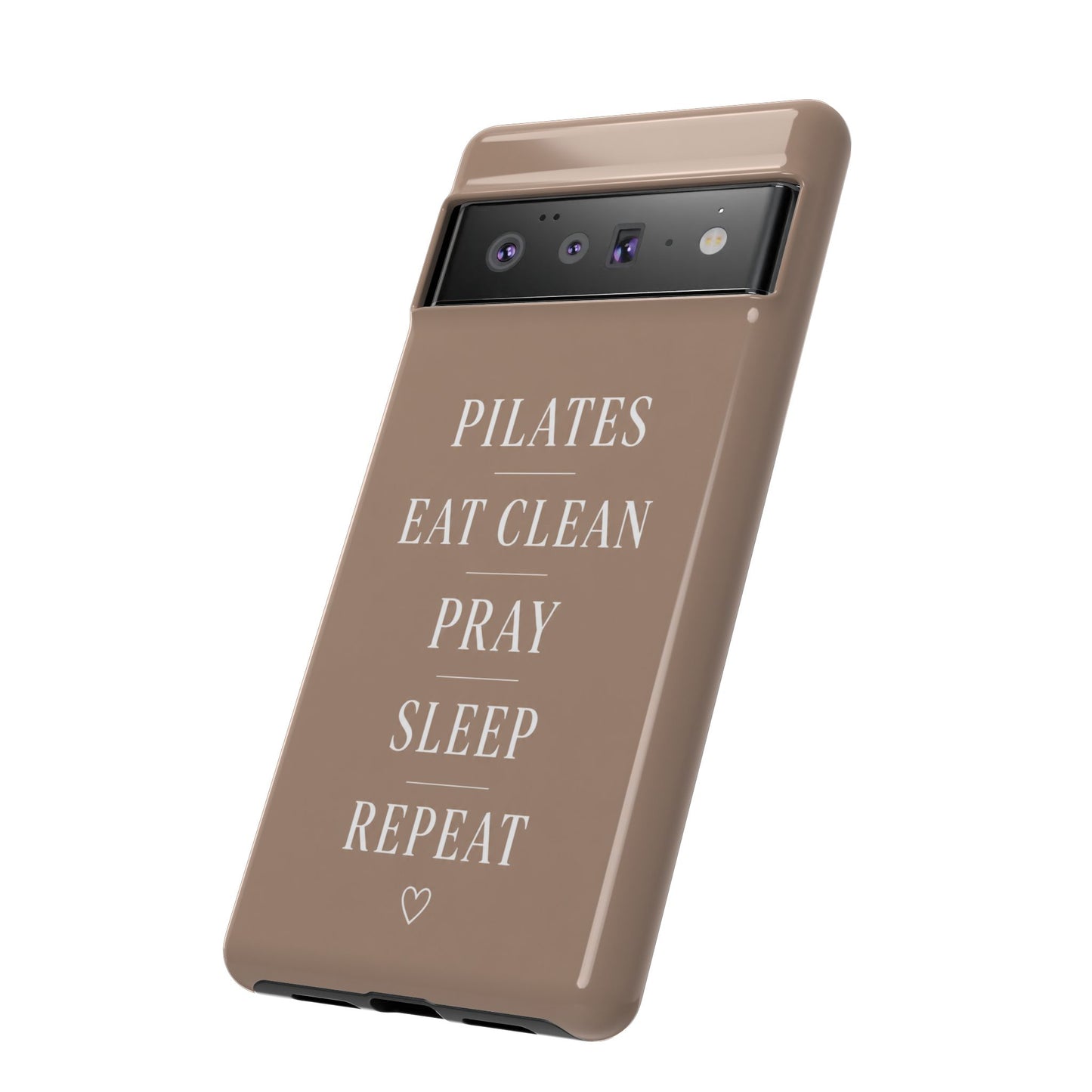 Pilates Phone Case | Eat Clean Pray Sleep Repeat Aesthetic | Wellness Girl Gift