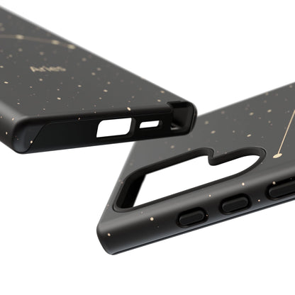 Aries Zodiac Constellation Phone Case – Luxe Gold Celestial Cover