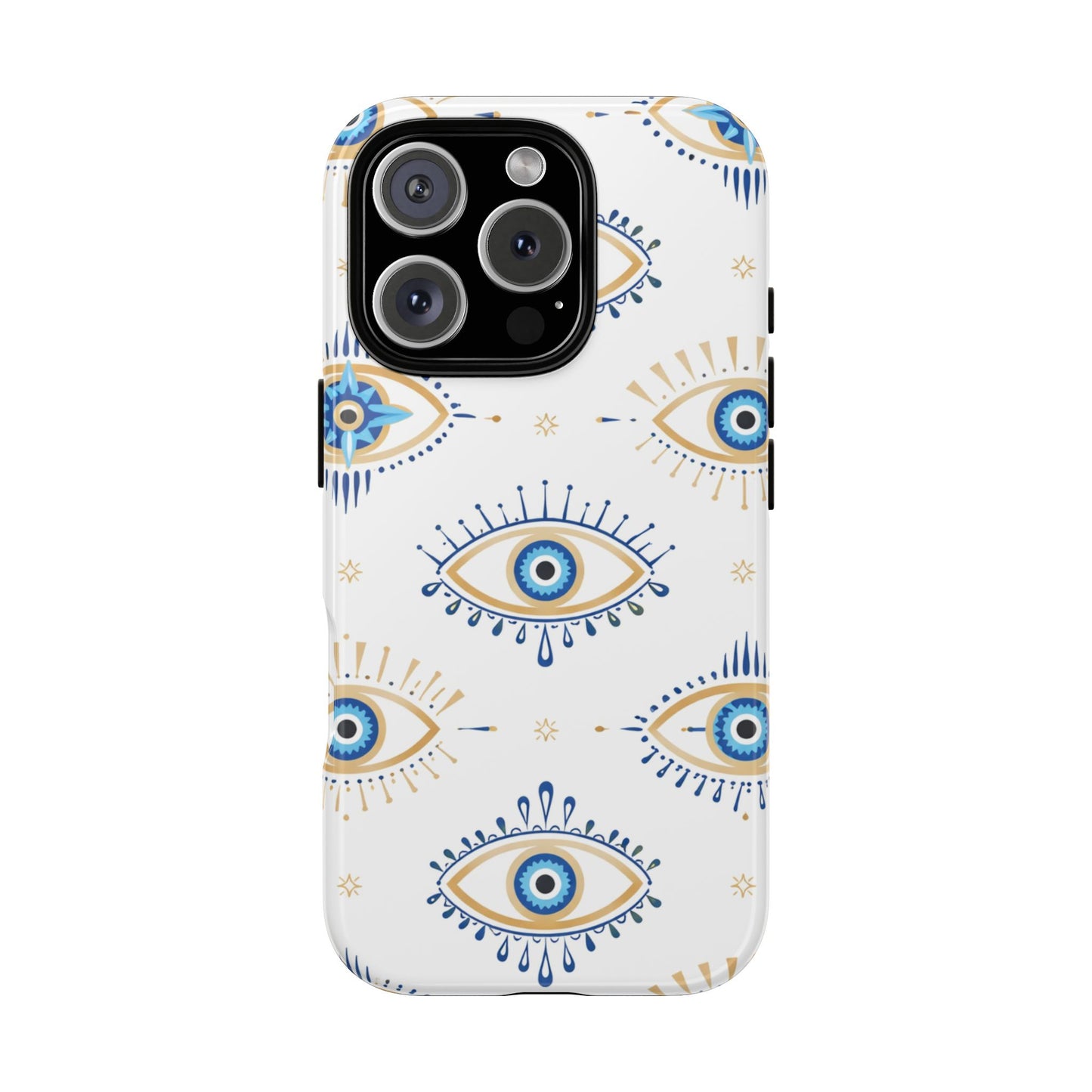 Blue Evil Eye Phone Case – Protective Slim Shockproof Cover for Iphone, Samsung Galaxy and Pixel