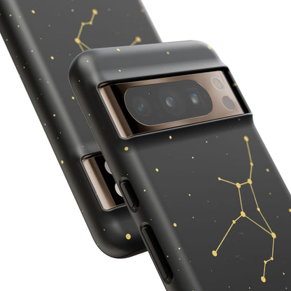 Virgo Zodiac Constellation Phone Case – Luxe Gold Celestial Cover