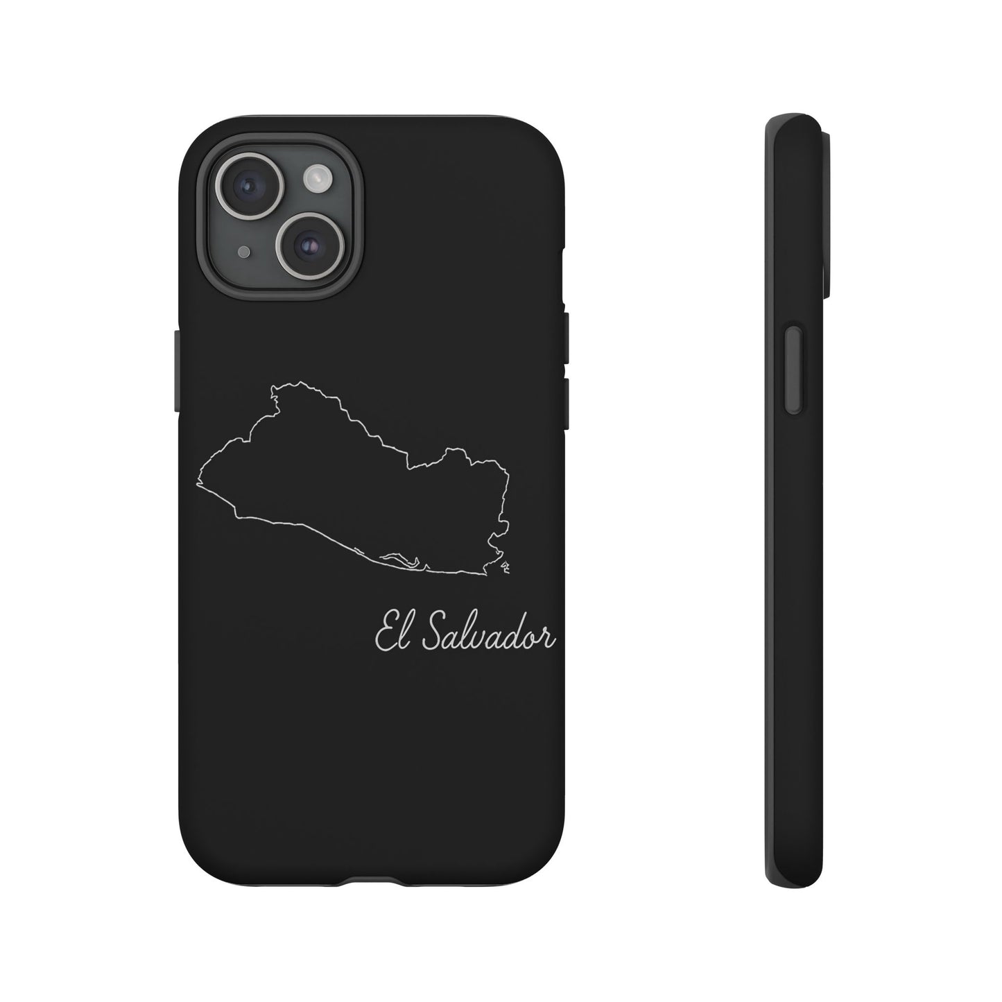 El Salvador Outline Phone Case – Minimal Country Map Tough Case (iPhone, Samsung, Pixel)