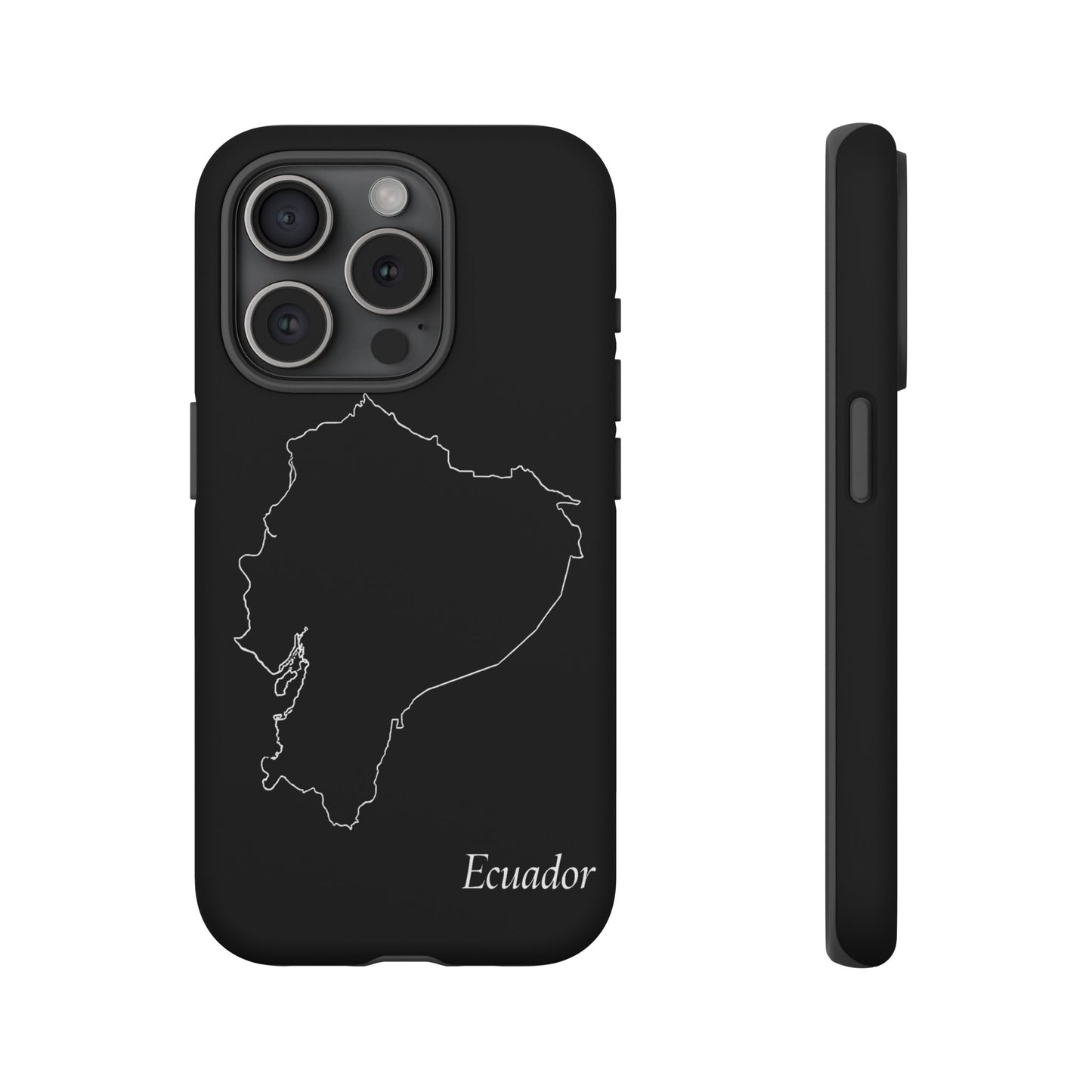 Ecuador Outline Phone Case – Minimal Country Map Tough Case (iPhone, Samsung, Pixel)