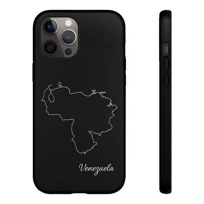 Venezuela Outline Phone Case – Minimal Country Map Tough Case (iPhone, Samsung, Pixel)
