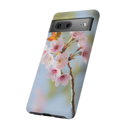 Cherry Blossom Phone Case – Pink Floral Tough Case (iPhone, Samsung Galaxy, Pixel)